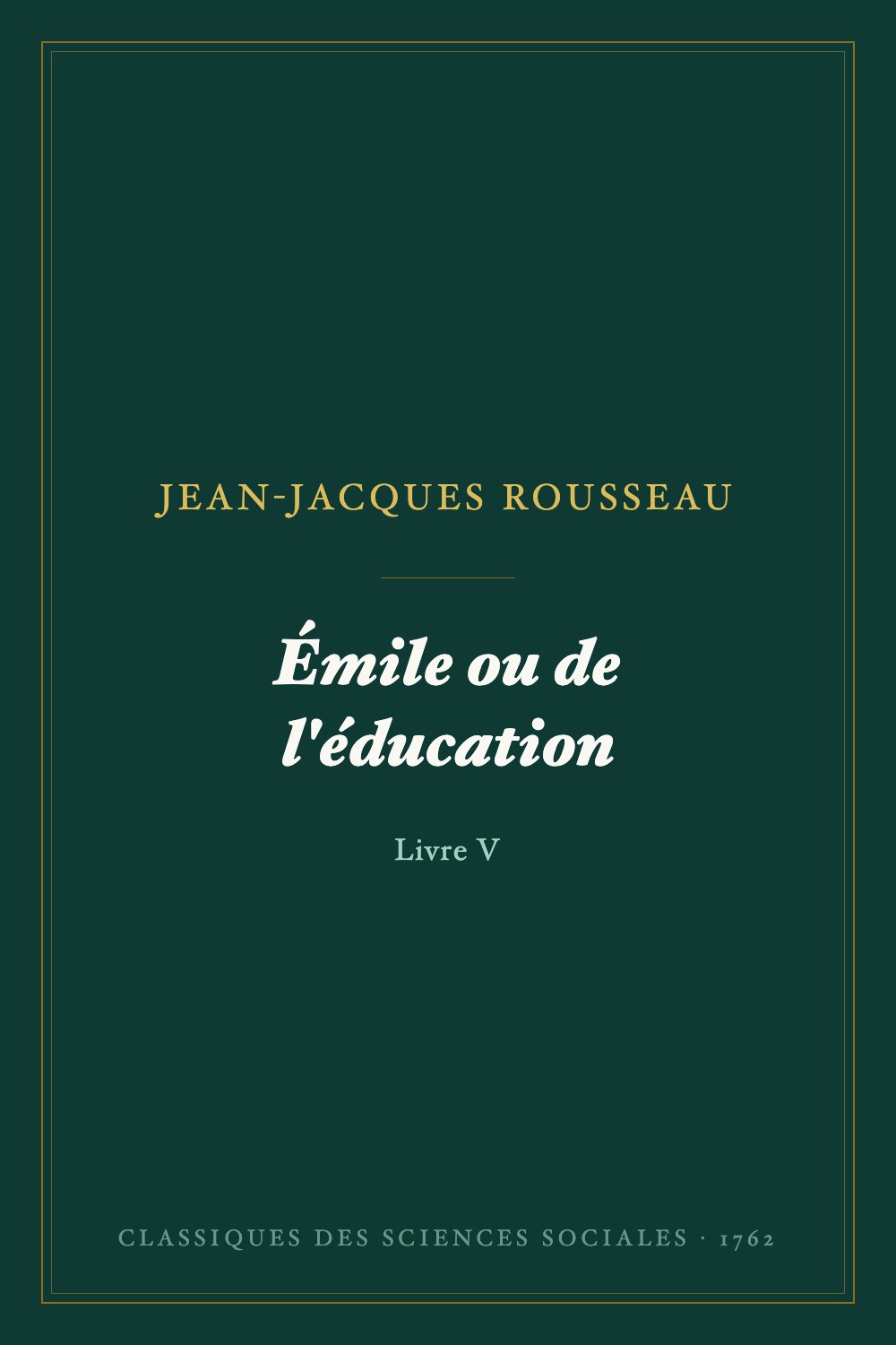 Émile ou de l'éducation