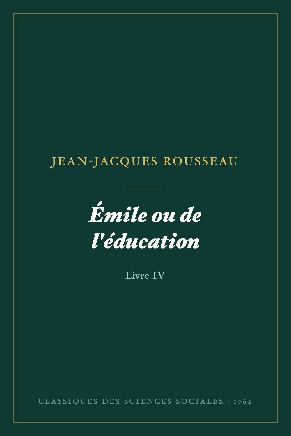 Émile ou de l'éducation