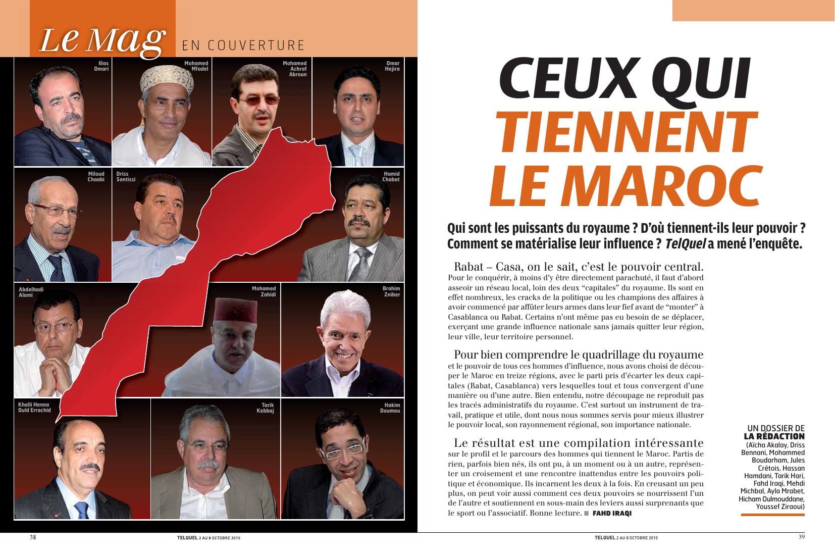 Ceux qui tiennent le maroc