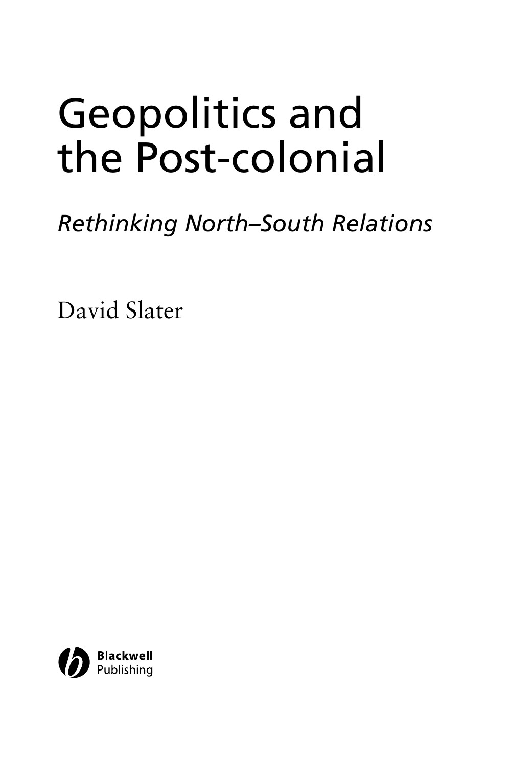 Geopolitics and Poskolonial copy